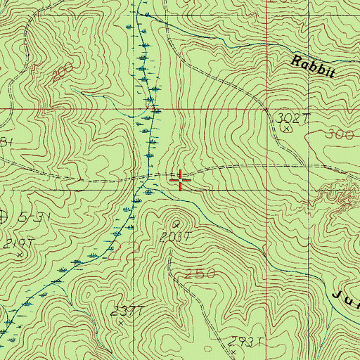 Topographic Map of Jumping Gully, AL