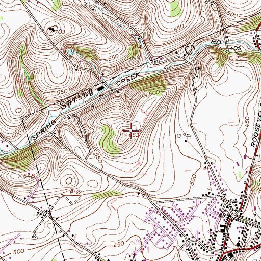Topographic Map of Laurel Hill, PA