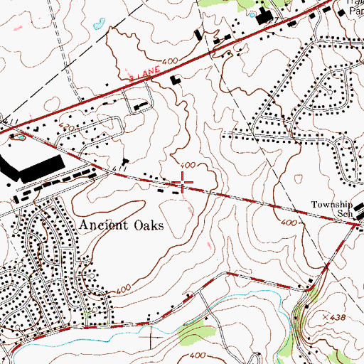Topographic Map of Holiday Plaza, PA