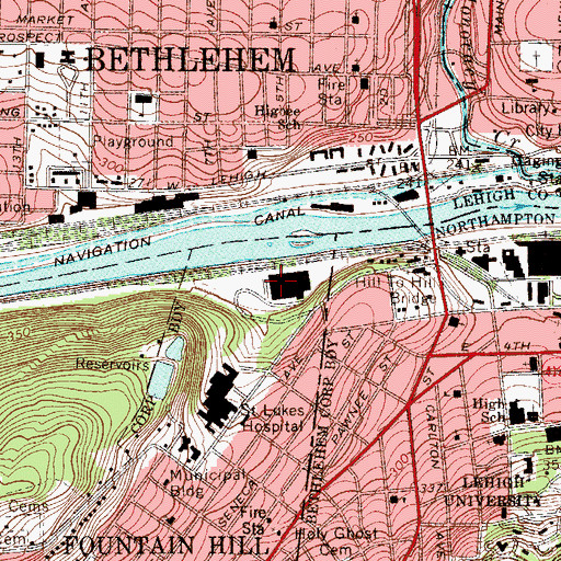 Topographic Map of Calypso Island, PA