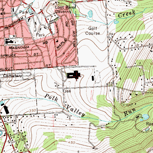 Topographic Map of Saucon Valley Senior High School, PA