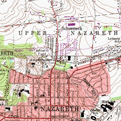 Topographic Map of Welagamika (historical), PA