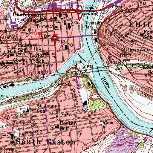 Topographic Map of Mount Washington, PA