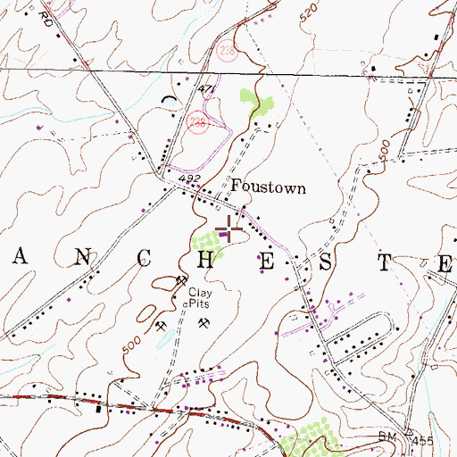 Topographic Map of Christian School of York, PA