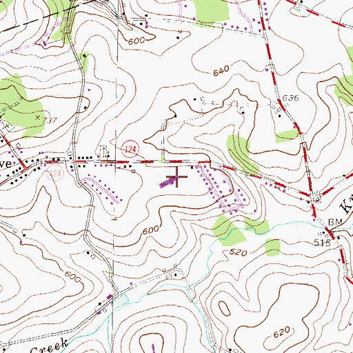 Topographic Map of Locust Grove Elementary School, PA
