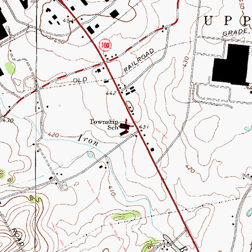 Topographic Map of Fogelsville Elementary School, PA