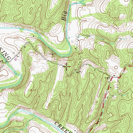 Topographic Map of Bald Eagle School, PA