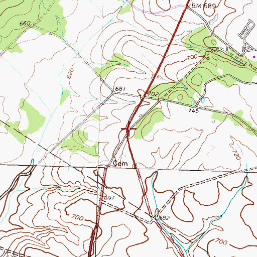 Topographic Map of Keefers, PA
