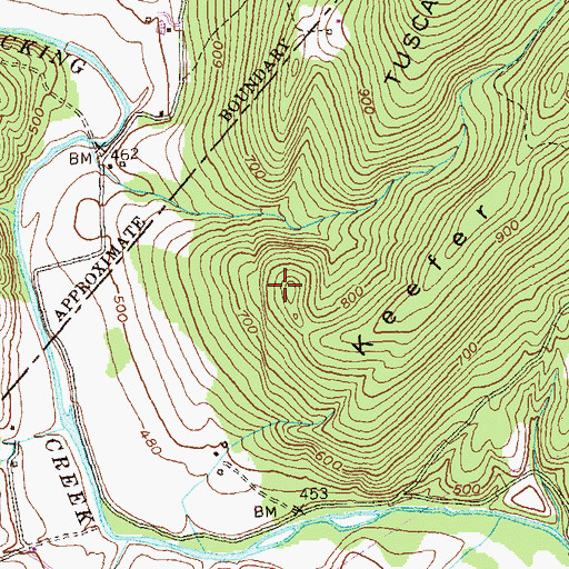 Topographic Map of Warrens Point, PA