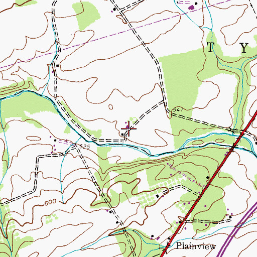 Topographic Map of Hershey Mill (historical), PA