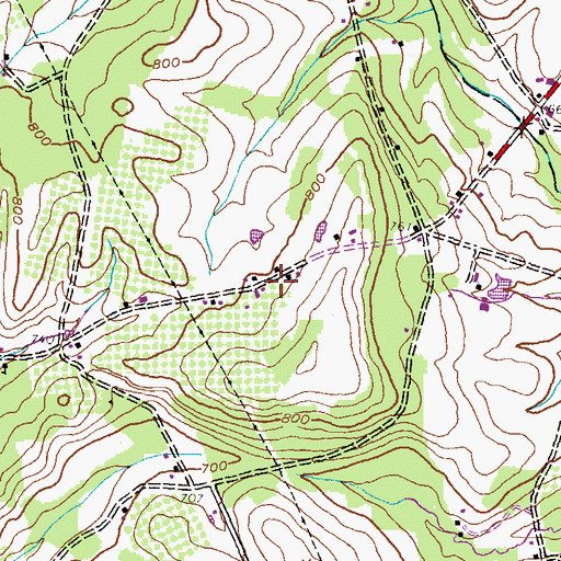 Topographic Map of Ariosa, PA