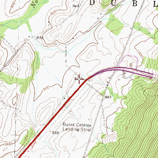Topographic Map of McKinley School, PA