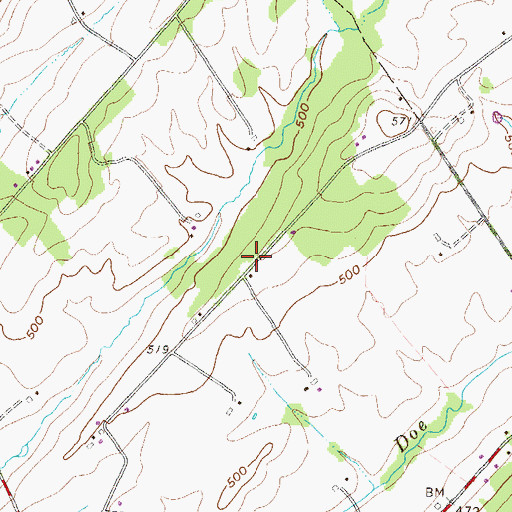 Topographic Map of Minebank Schoolhouse (historical), PA