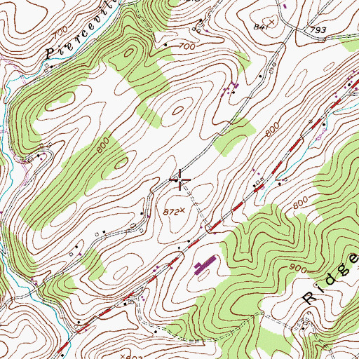 Topographic Map of Fair School, PA