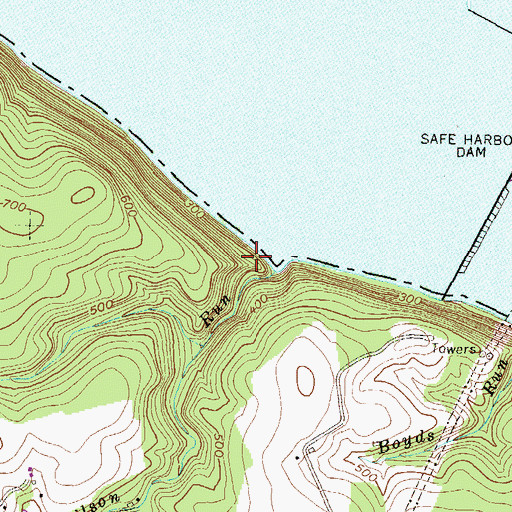 Topographic Map of Lockport, PA