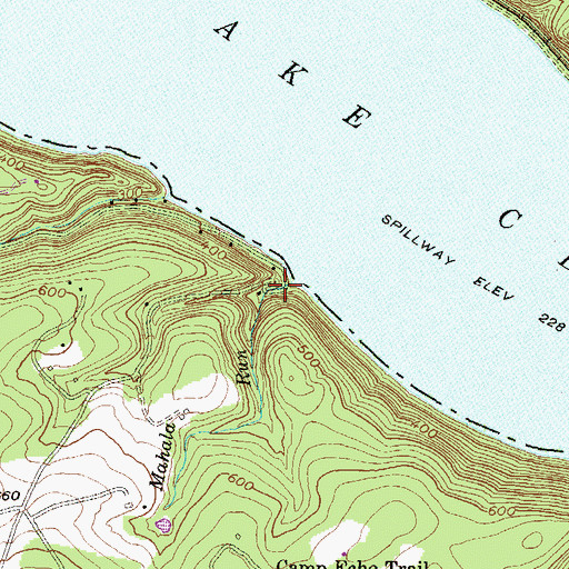 Topographic Map of Star Rock, PA