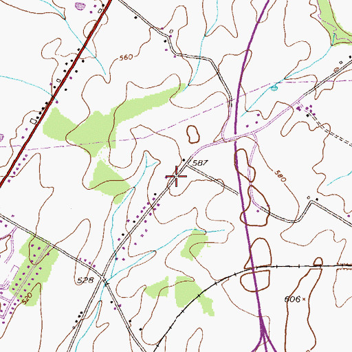 Topographic Map of Fairview School, PA