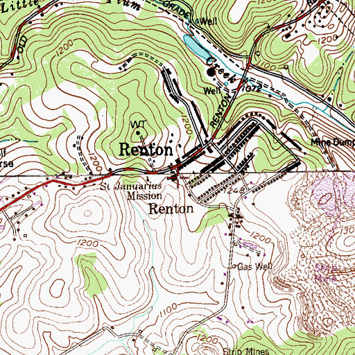 Topographic Map of Renton Elementary School, PA