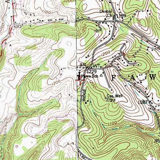 Topographic Map of Fawn Elementary School, PA