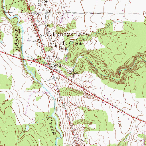 Topographic Map of Northwestern Junior High School, PA