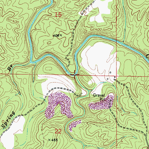 Topographic Map of Kepple Creek, AL