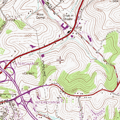 Topographic Map of Northgate Plaza, PA