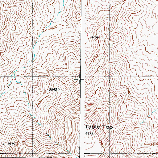 Topographic Map of Table Top, AZ