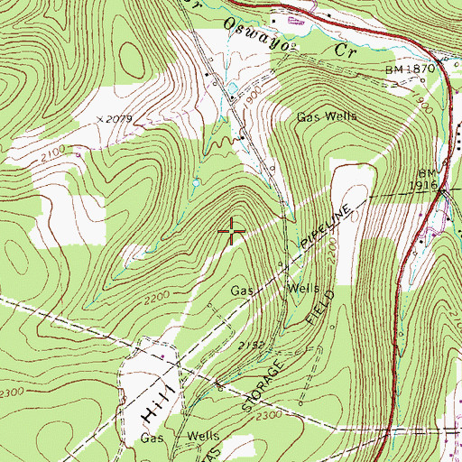 Topographic Map of Greenman Hill School (historical), PA