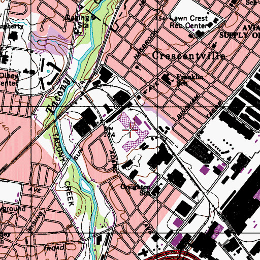Topographic Map of Rising Sun Plaza, PA