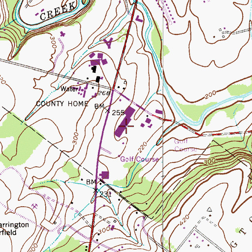 Topographic Map of Kings Plaza, PA