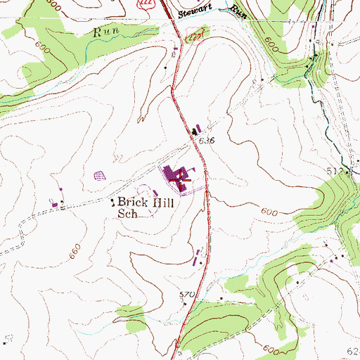 Topographic Map of Solanco High School, PA