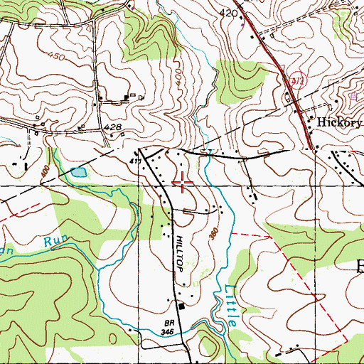 Topographic Map of Little Elk Cemetery, PA