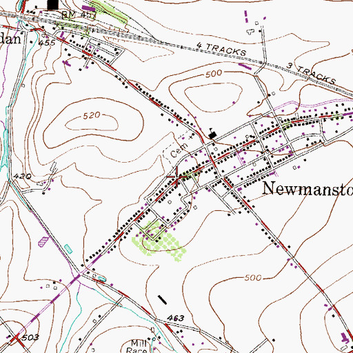 Topographic Map of Fort Zellar (historical), PA