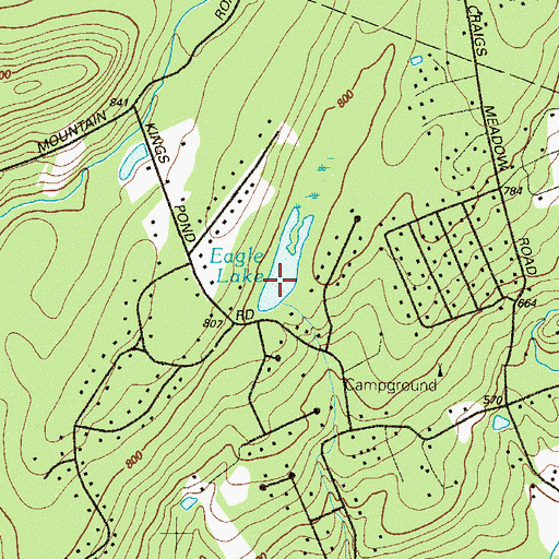 Topographic Map of Eagle Lake, PA