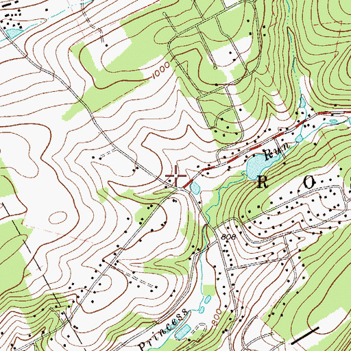 Topographic Map of Michael Valley School, PA