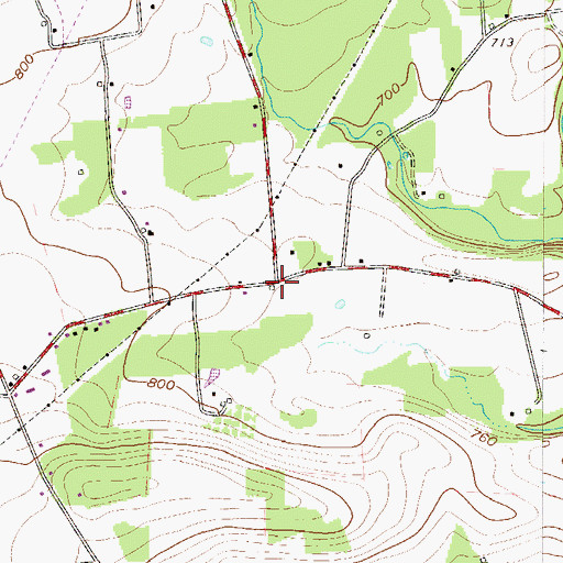 Topographic Map of Schall School, PA