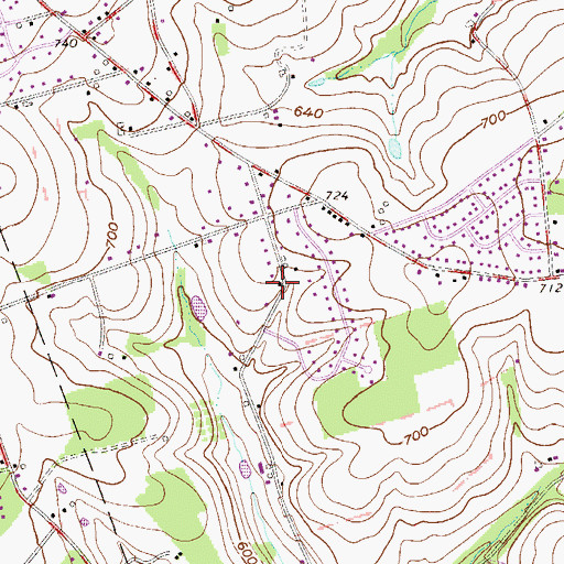 Topographic Map of Warren School, PA