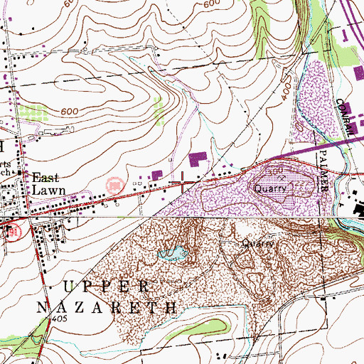 Topographic Map of Nisky, PA