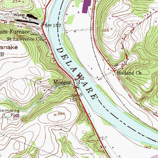 Topographic Map of Rodges Run, PA