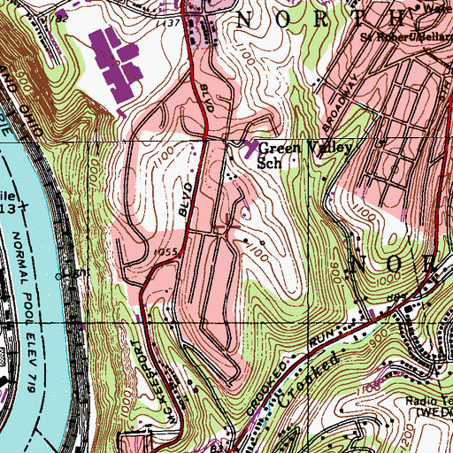 Topographic Map of Fite Station, PA