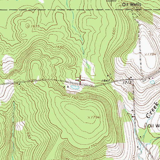 Topographic Map of Rays Corners, PA