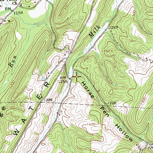 Topographic Map of Steckman, PA