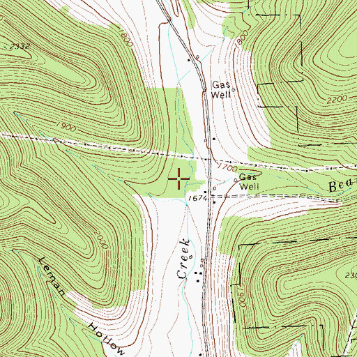 Topographic Map of Williston, PA