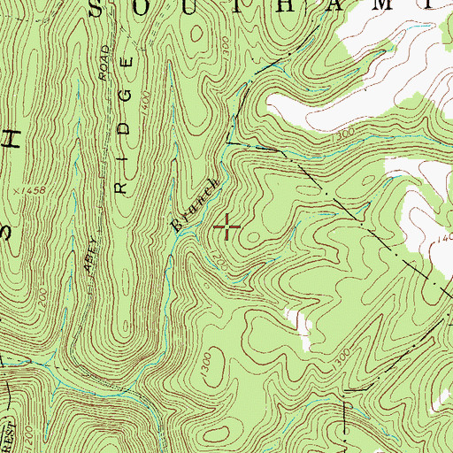 Topographic Map of Pine Ridge Natural Area, PA
