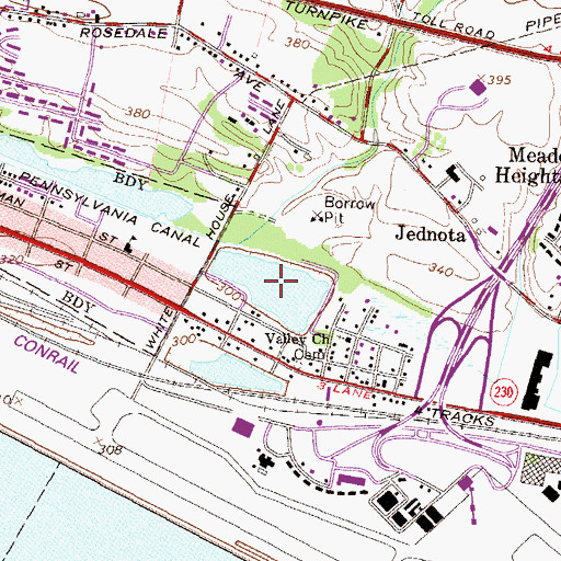 Topographic Map of Lisa Lake, PA