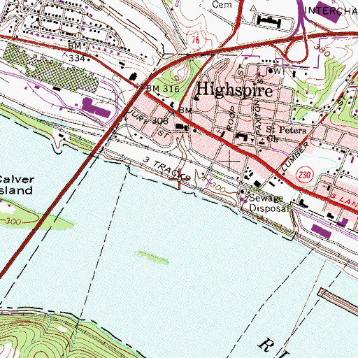 Topographic Map of Buser Run, PA