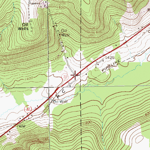 Topographic Map of Newton Station, PA