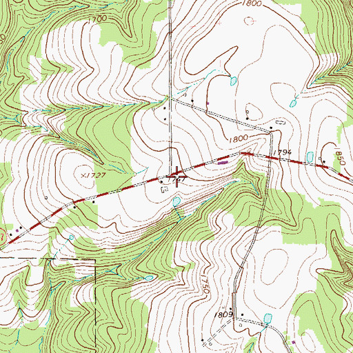 Topographic Map of Wells Corners, PA