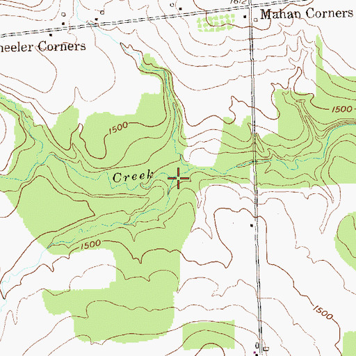Topographic Map of Rollin Run, PA