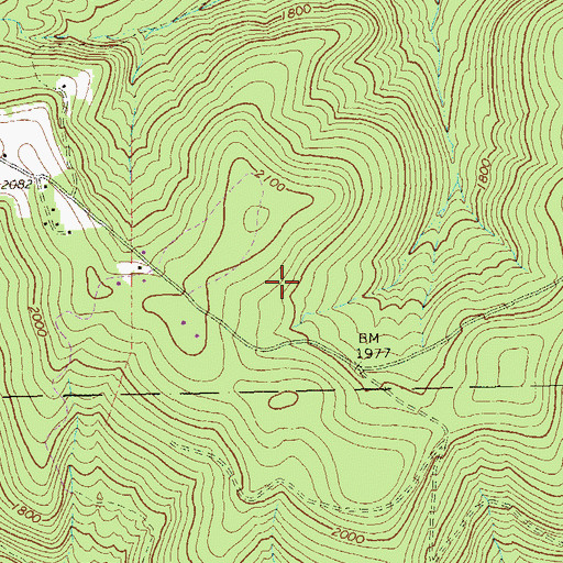 Topographic Map of Roper Hollow Recreation Area, PA